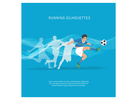 足球比赛扁平风插画