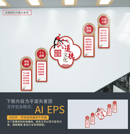 道德讲堂楼梯文化墙
