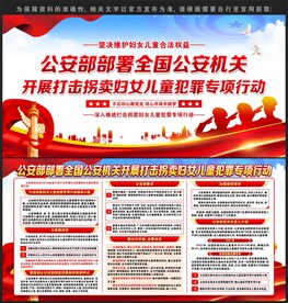 开展打击拐卖妇女儿童犯罪行动