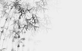 水墨竹子背景墙