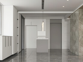 餐厅背景墙场景空景