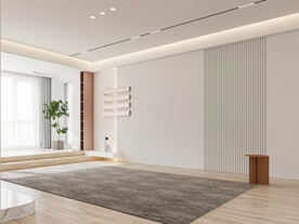 现代极简客厅场景空景