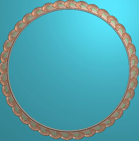 圆形挂屏外框圆框洋花框精雕图
