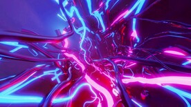 抽象霓虹灯循环特效背景动画