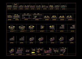 室内多种类型地面工艺做法节点图