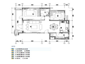 88㎡二室二厅精装刚需户型施工