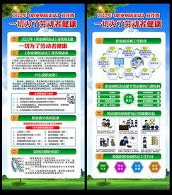 职业病防治法宣传周展架