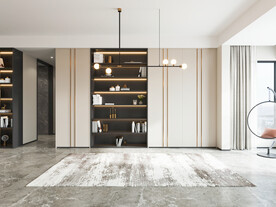 现代餐厅背景墙