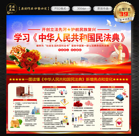 民法典展板