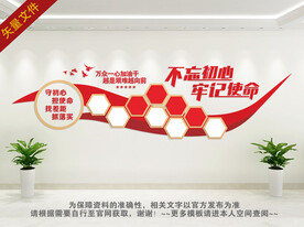 不忘初心文化墙