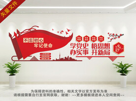 不忘初心文化墙