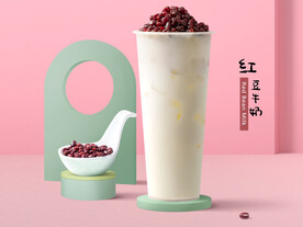 红豆牛奶