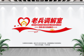 老兵调解室文化墙