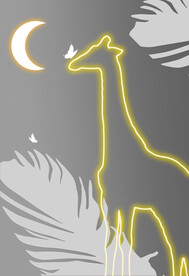 装饰画 羽毛 鹿