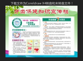 牙齿口腔保健知识宣传栏