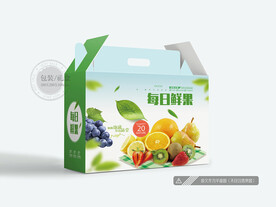 水果包装 平面图