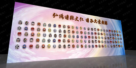 京剧脸谱签到合影