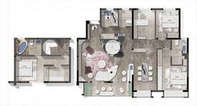 户型图 家配图 洋房图图片