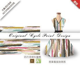 抽象手绘色块条状金色闪光