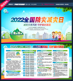 防灾减灾展板