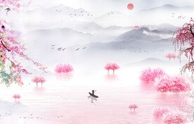 水墨江南水乡