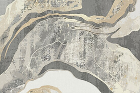 侘寂ins风地毯 北欧抽象地毯