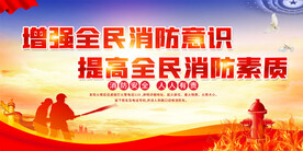 社区消防安全宣传展板