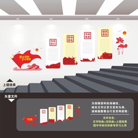 党建楼道文化墙