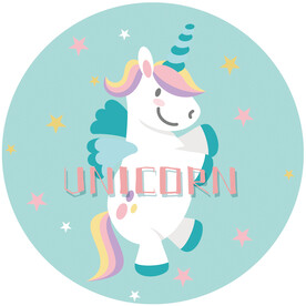 装饰画 卡通 独角兽