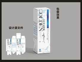 鲨鱼软骨素包装效果图和平面图 