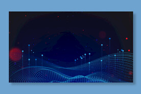 蓝色科技线条数码矢量背景