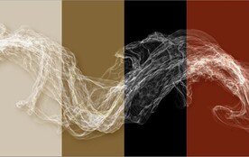 抽象透明飘带电视背景墙