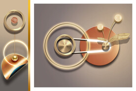 装饰画 几何图形 光影画