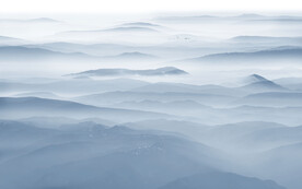 新中式水墨山水背景墙