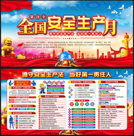 安全生产月展板