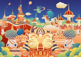 甘肃兰州旅游插画