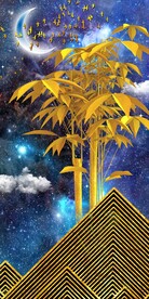 发财树运转装饰画玄关