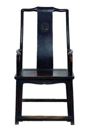 清前期紫檀紫漆文椅器里青紫漆