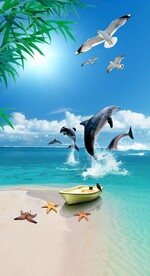 喷绘装饰画玄关隔断