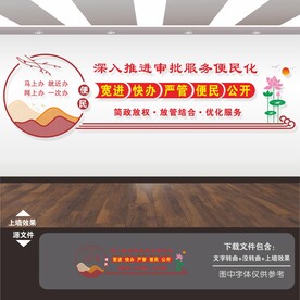 行政审批服务局文化墙