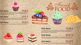 蛋糕甜品店背景墙