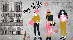 时尚服装店背景墙