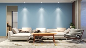 客厅装饰画背景墙效果图样机设计