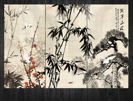 国画松竹梅