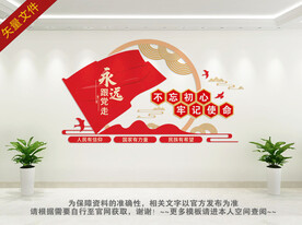 不忘初心背景墙