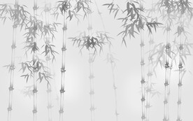 水墨竹子背景墙
