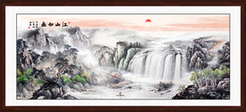 源远流长山水国画