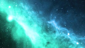 抽象美丽蓝色星空星云环状视频