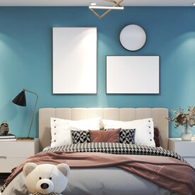 卧室背景墙装饰画样机