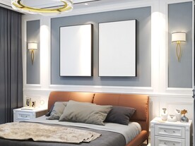 卧室装饰画 挂画样机 效果图 